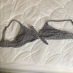 Cute checkered swim top